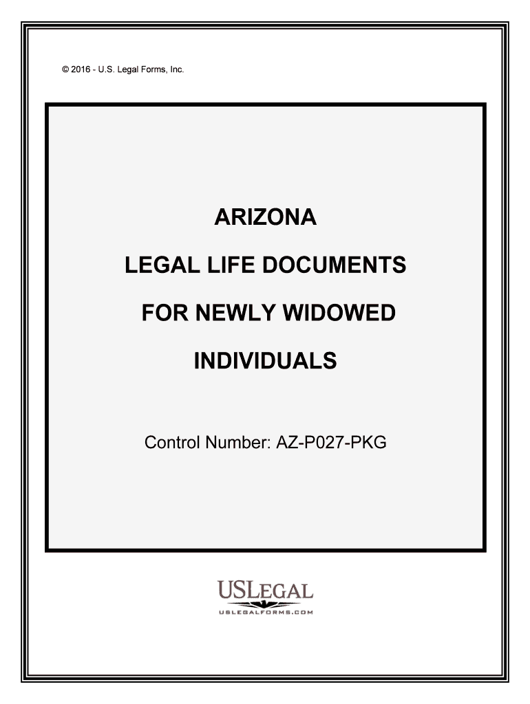 Control Number AZ P027 PKG  Form