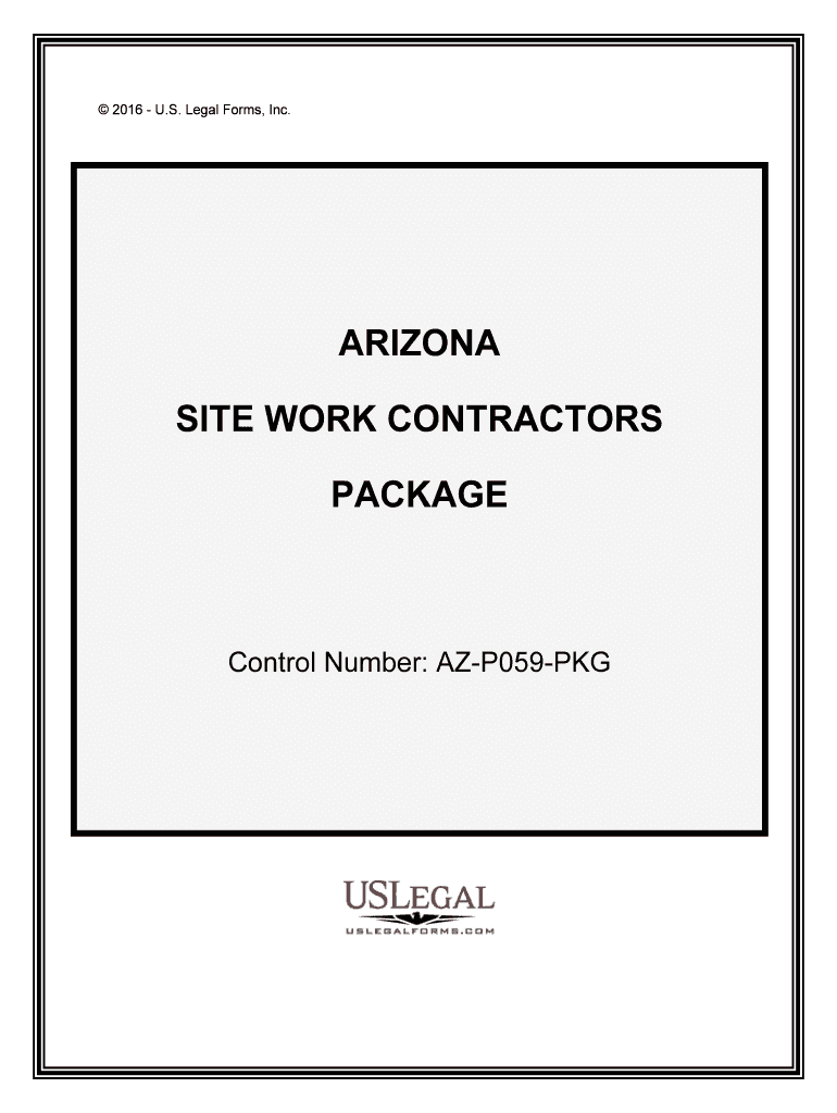 Control Number AZ P059 PKG  Form