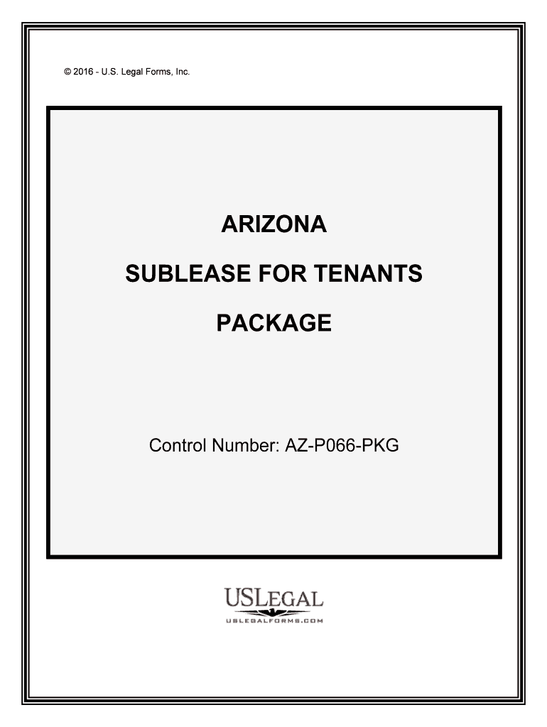 Control Number AZ P066 PKG  Form