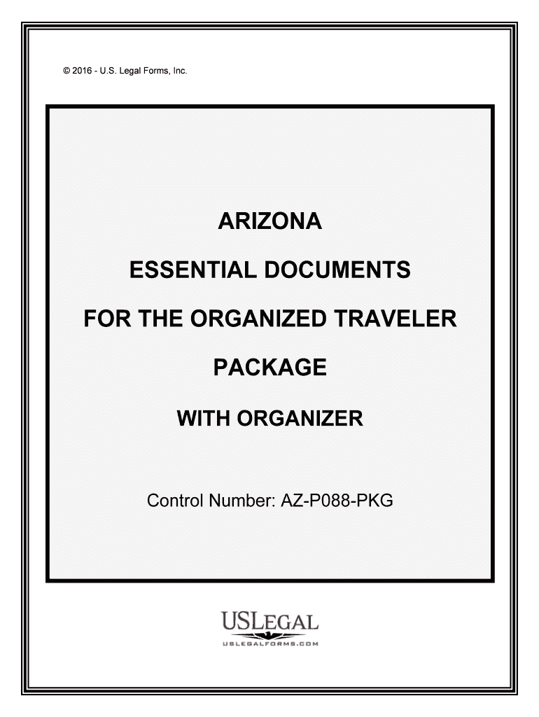 Control Number AZ P088 PKG  Form