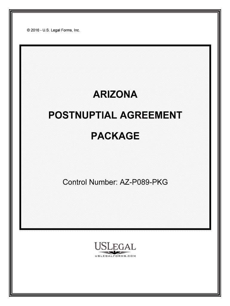 Postnuptial Property Agreement ArizonaUS Legal Forms