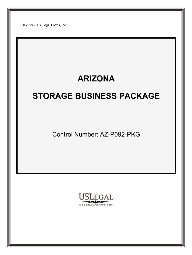 Control Number AZ P092 PKG  Form