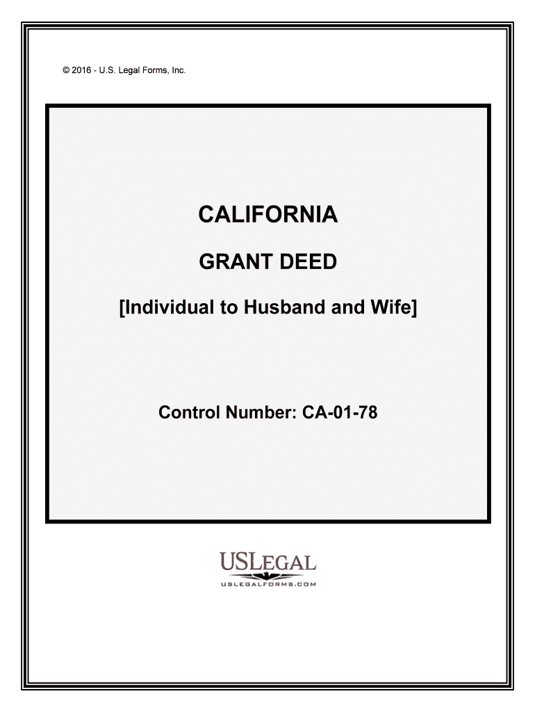 Control Number CA 01 78  Form