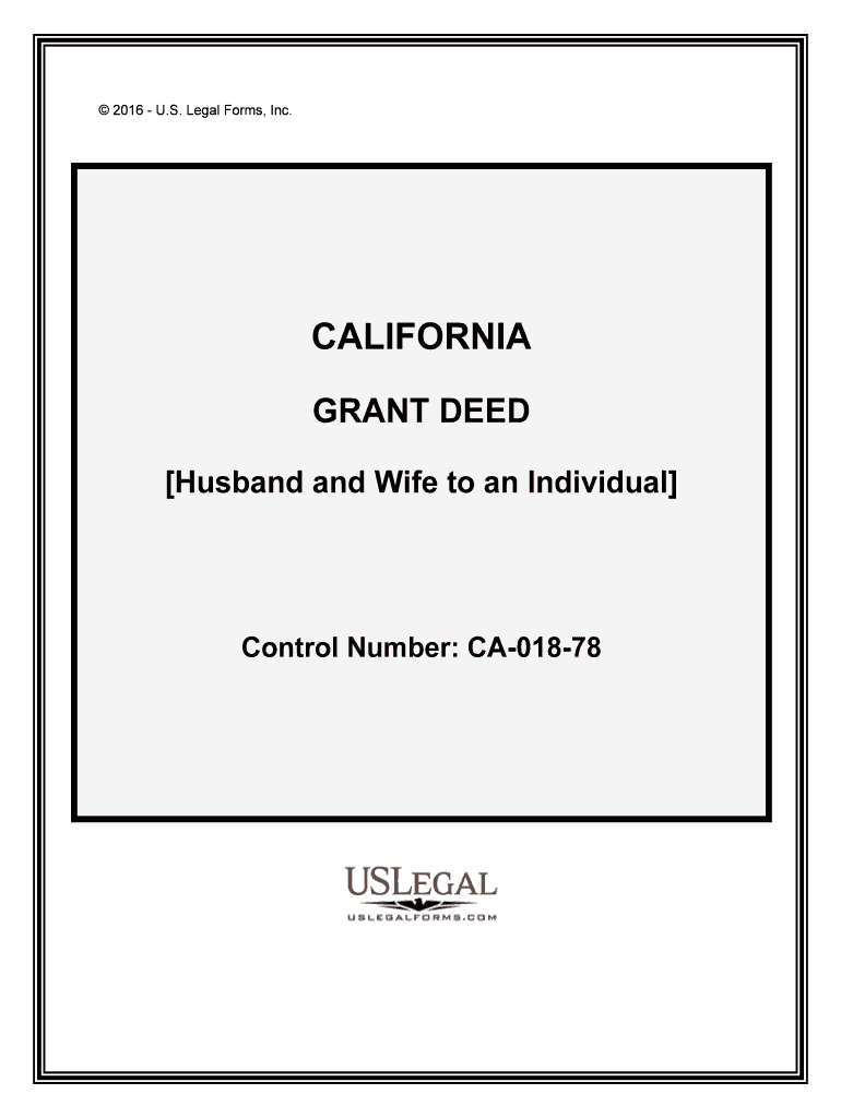 Control Number CA 018 78  Form