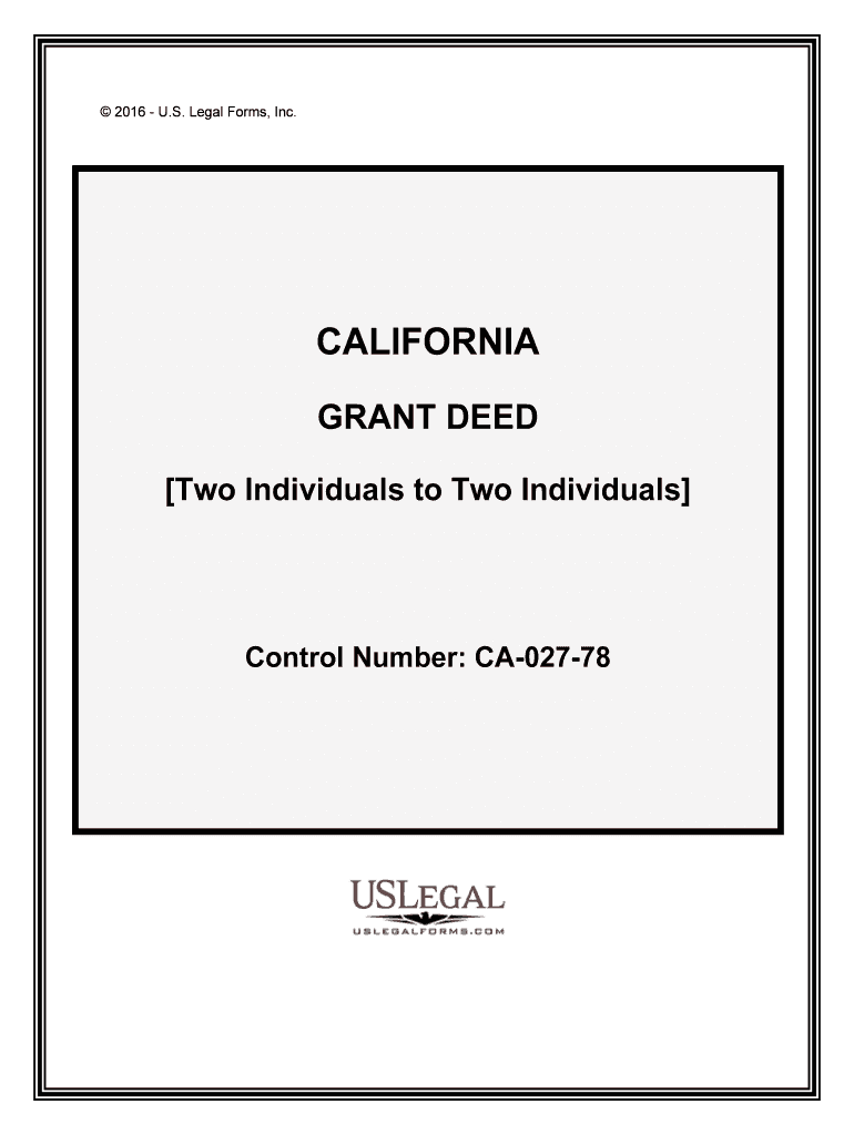 Control Number CA 027 78 Form