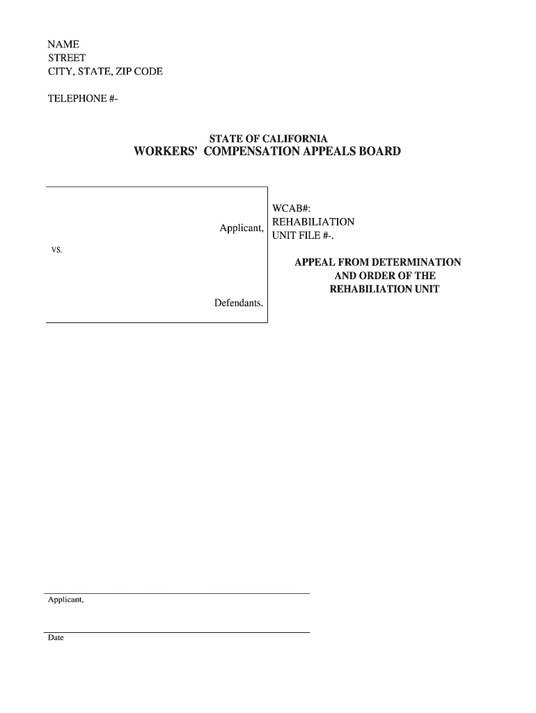 CARVE OUTS California Department of Industrial Relations  Form