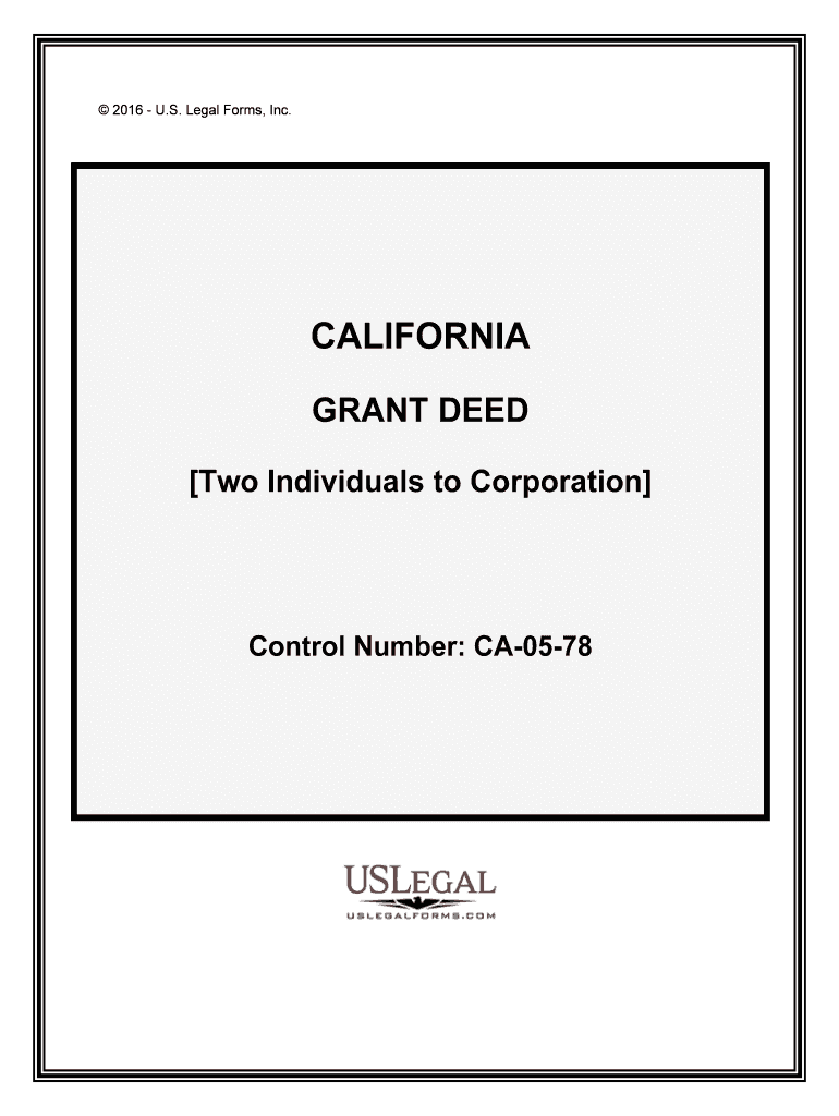 Two Individuals to Corporation  Form