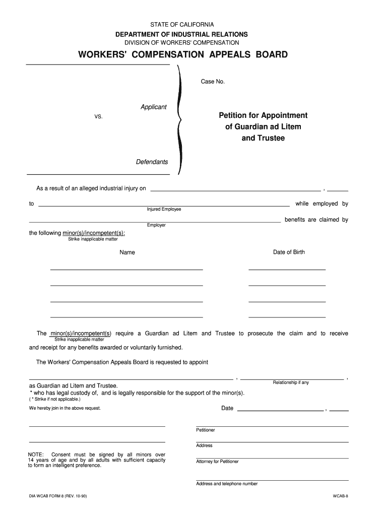 WCAB CA Form 10214 E Ver1 9 08 08 DIR