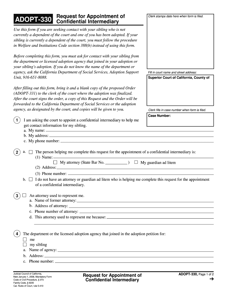 Use This Form If You Are Seeking Contact with Your Sibling Who is Not