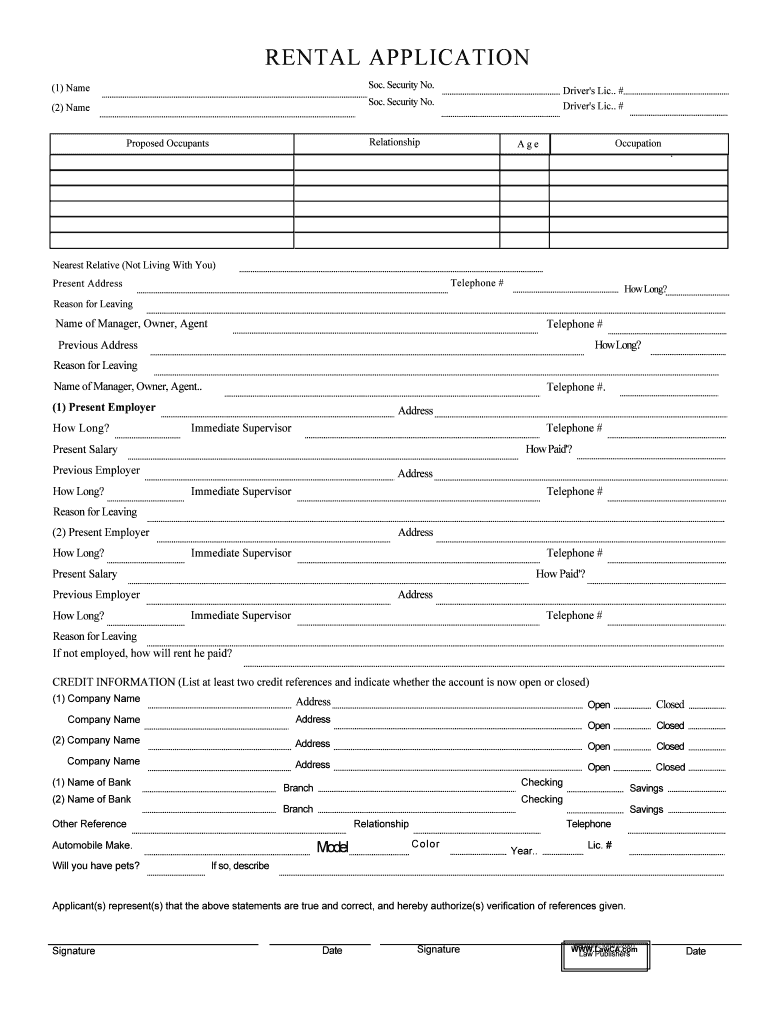 Should I Put My Social Security Number on a Rental  Form