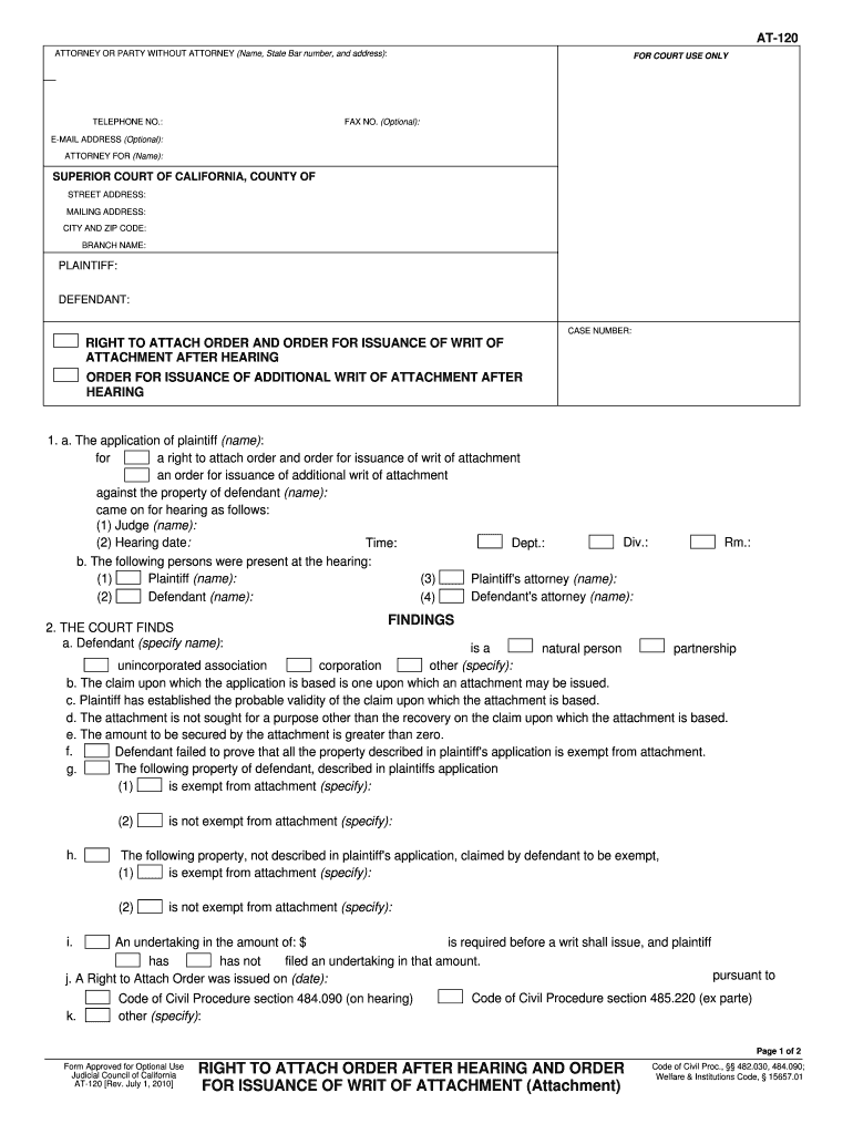 The Application of Plaintiff Name  Form