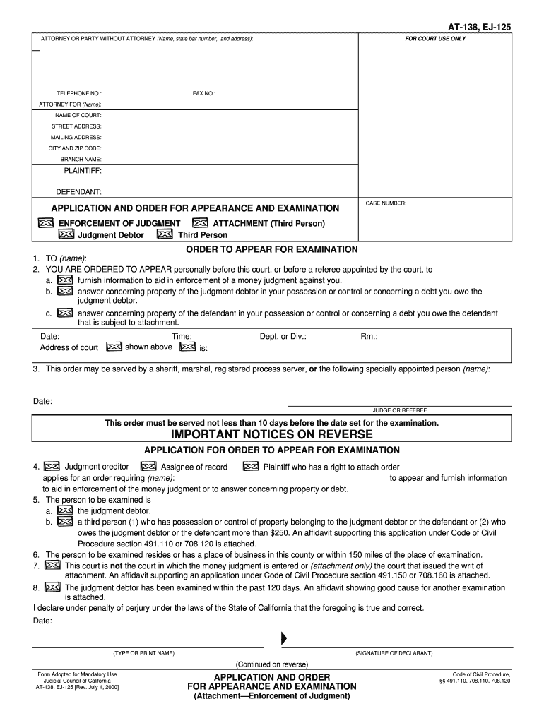 ATTACHMENT Third Person  Form