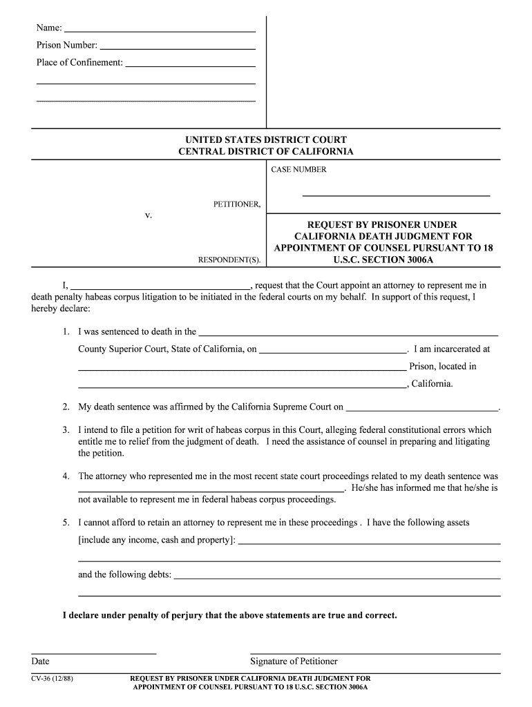 Prison Number  Form