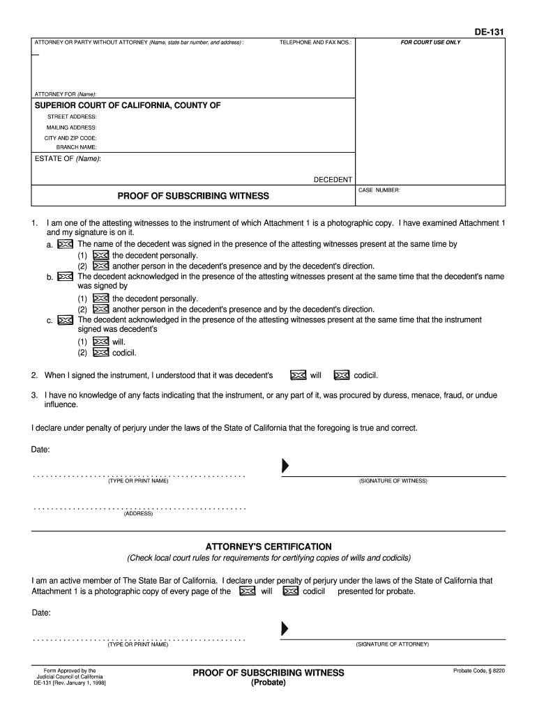 Probate Forms Packet Superior Court of Specify for Each