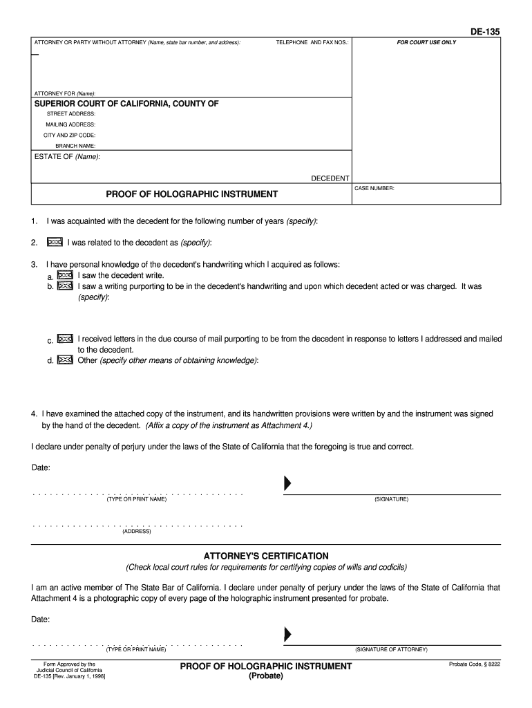 I Was Acquainted with the Decedent for the Following Number of Years Specify  Form