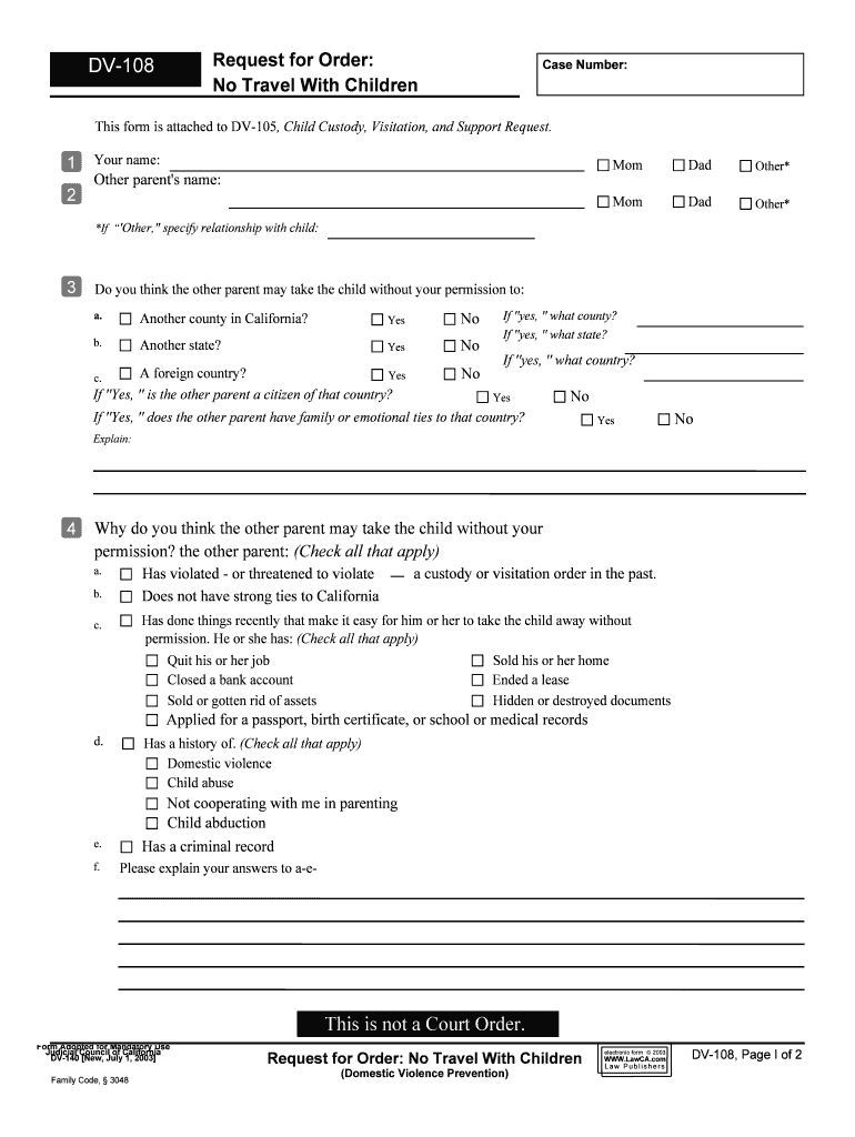 FL 108  Form