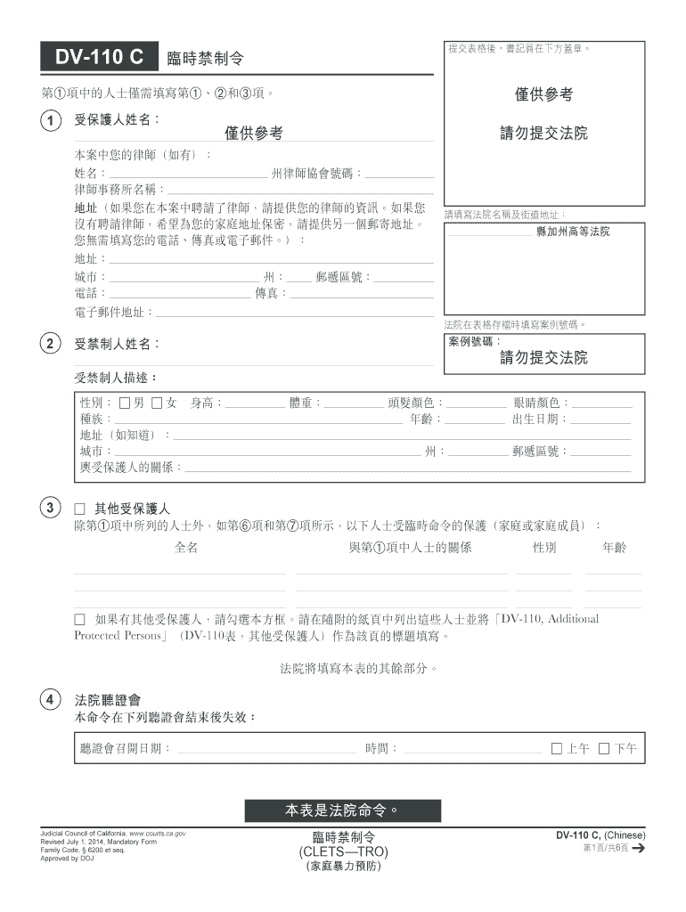 DV 110 C  Form