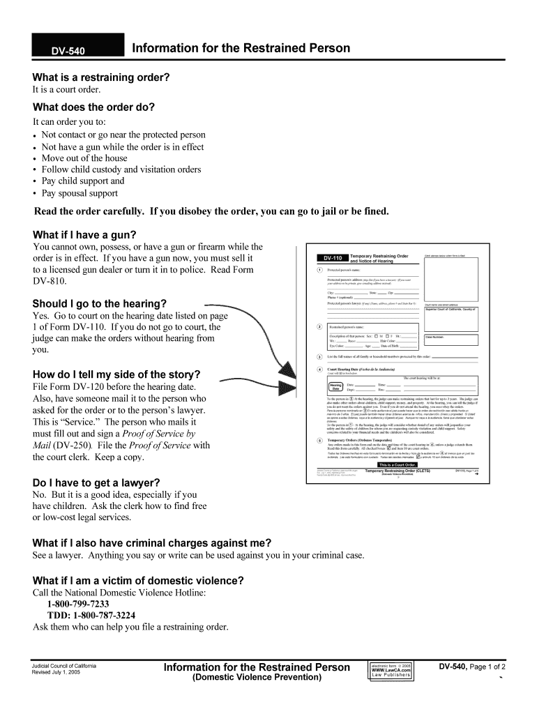Essential Things to Know About Restraining Orders  Form