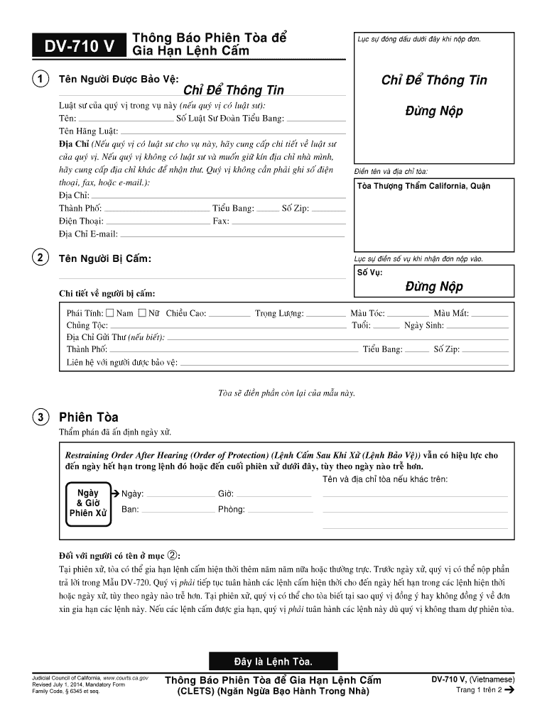 DV 710 V  Form