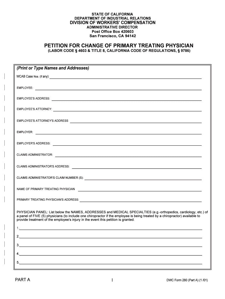 DWC Office Locations California Department of Industrial  Form