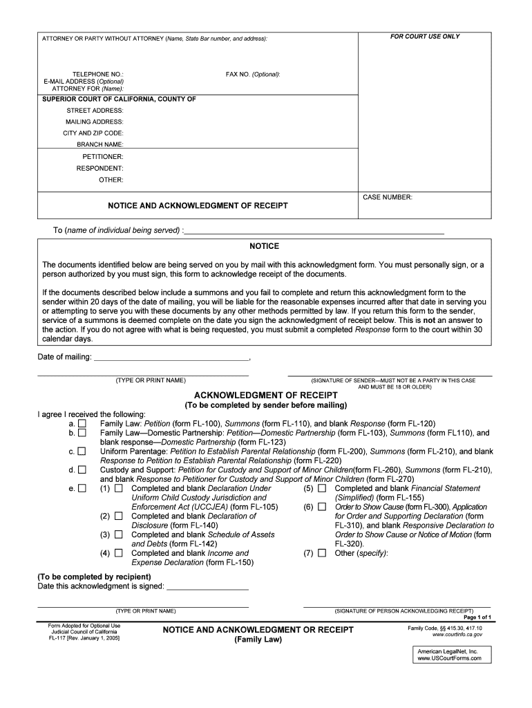 For COURT USE ONLY SUPERIOR COURT of CALIFORNIA, COUNTY of  Form