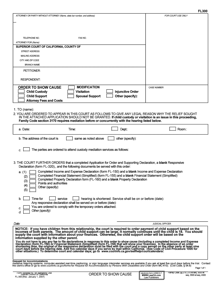 Fillable Online ATTORNEY or PARTY WITHOUT ATTORNEY Name  Form