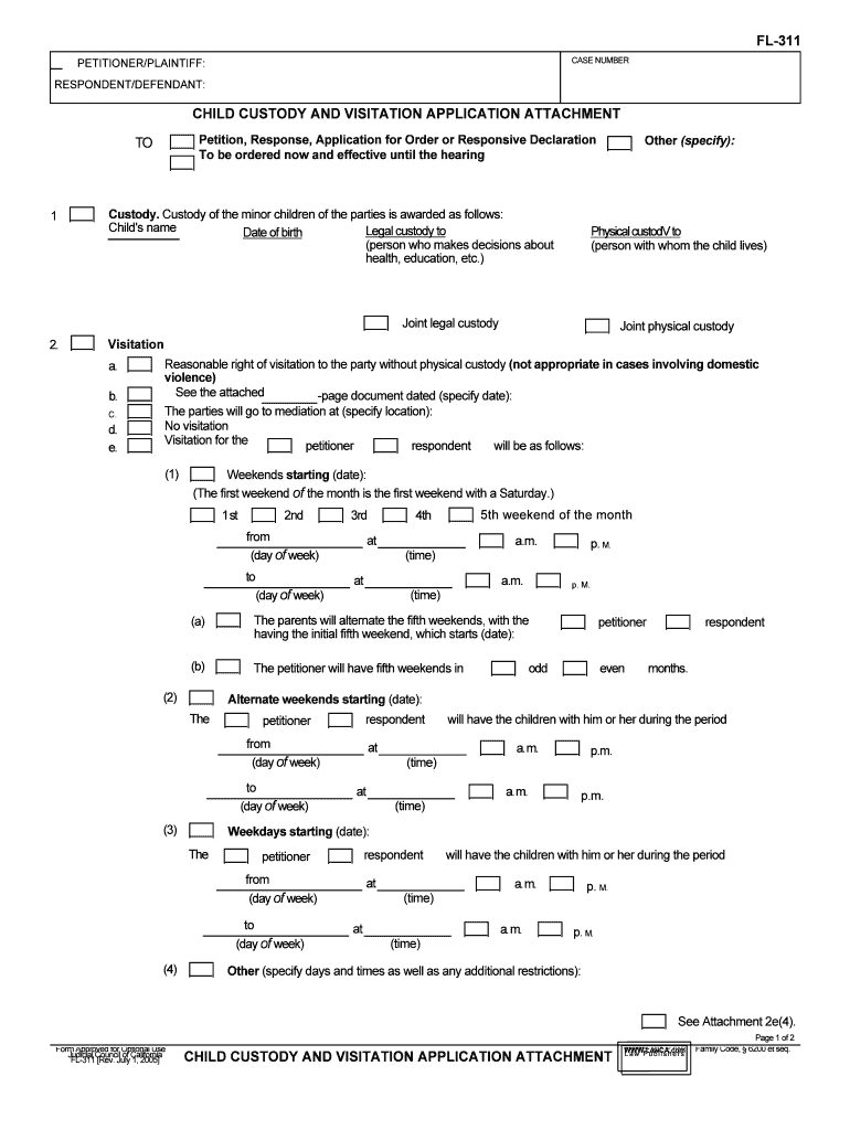 Responding to a Custody Request Custodyfamlawselfhelp  Form