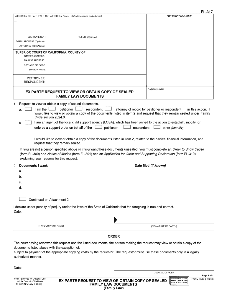 FL 317  Form