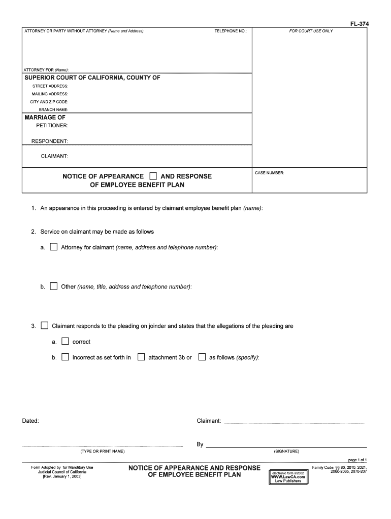 TELEPHONE NO FAX NO ATTORNEY for SUPERIOR COURT of  Form