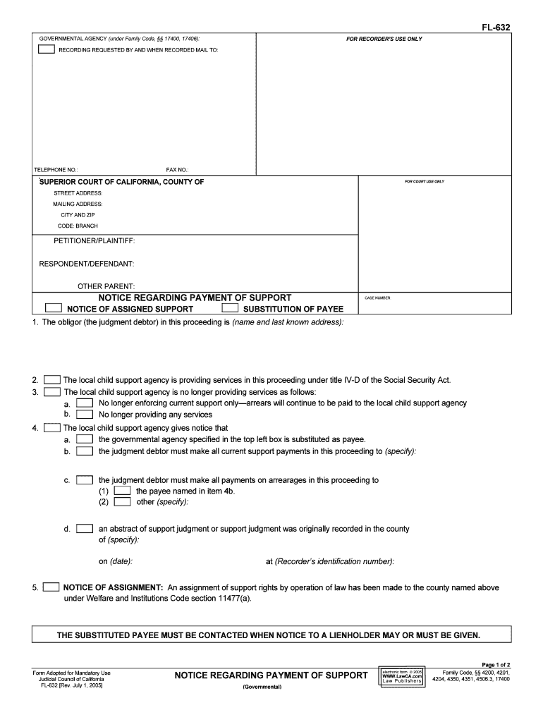 FL 632  Form