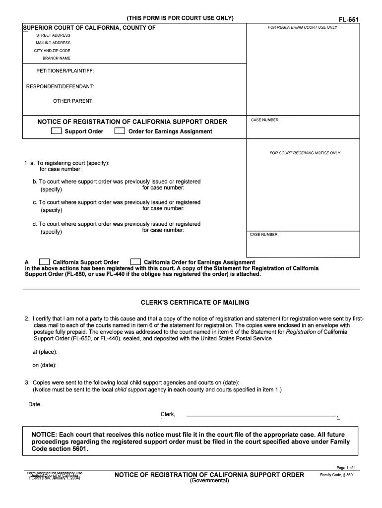 FL 651  Form