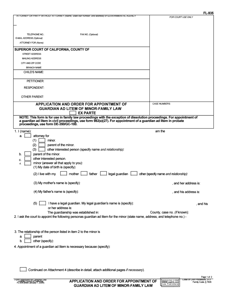 ATTORNEY or PARTY WITHOUT ATTORNEY Name, State Bar Number, and Address or GOVERNMENTAL AGENCY  Form