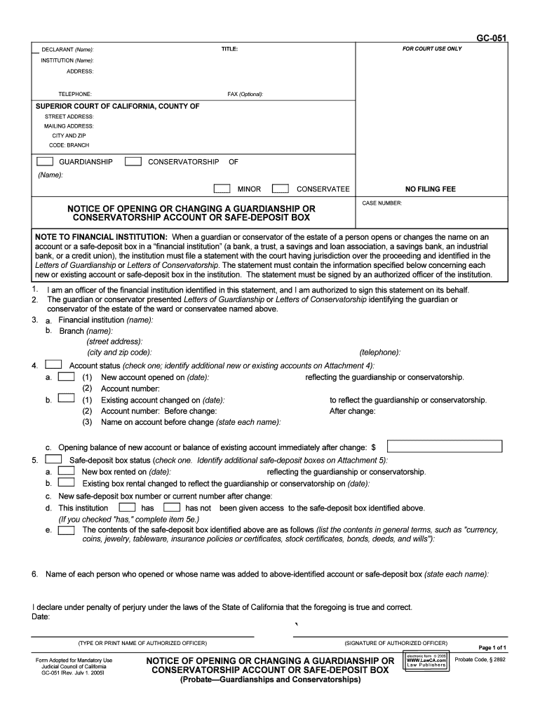 DECLARANT Name  Form