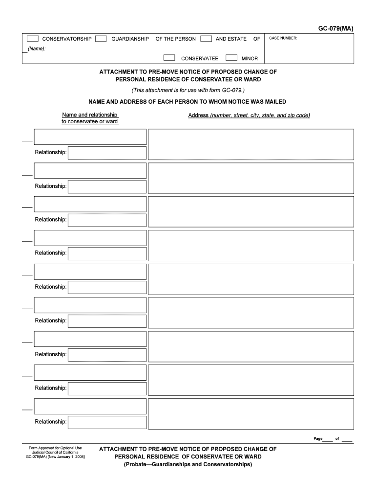 GC 079MA  Form