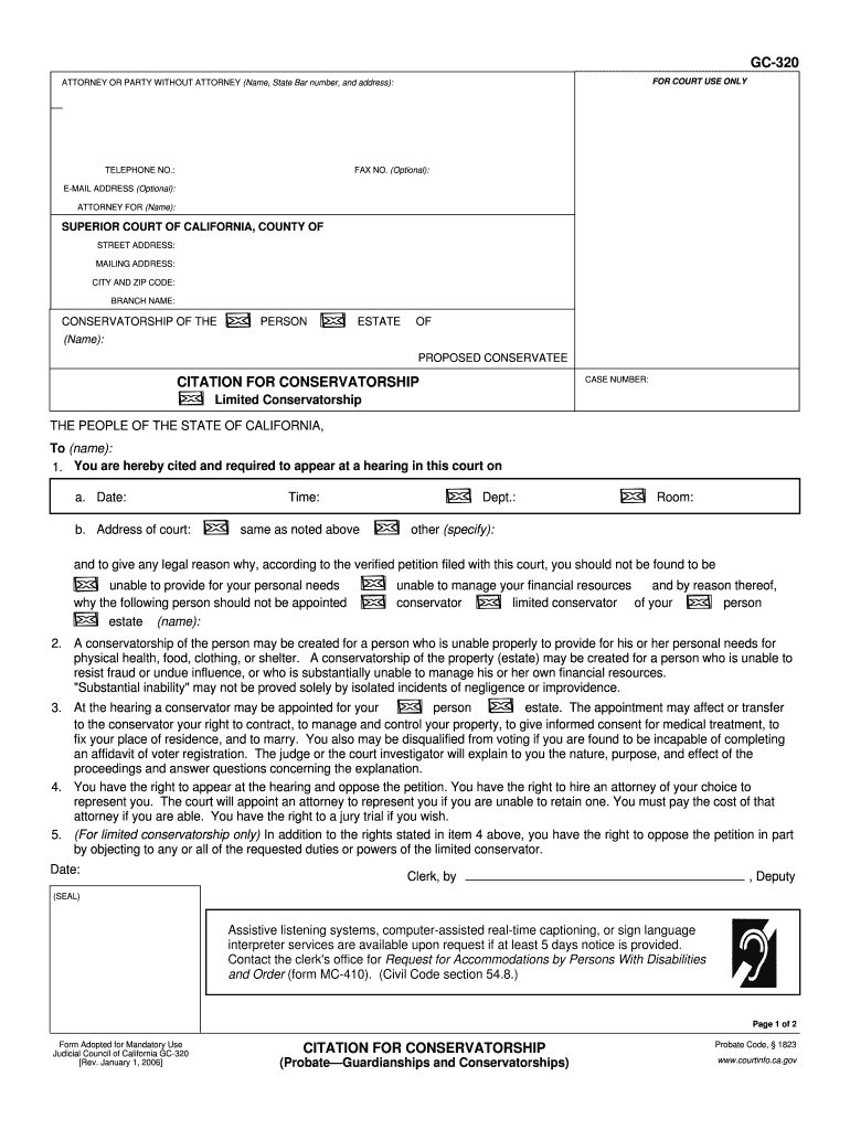 Address of Court  Form