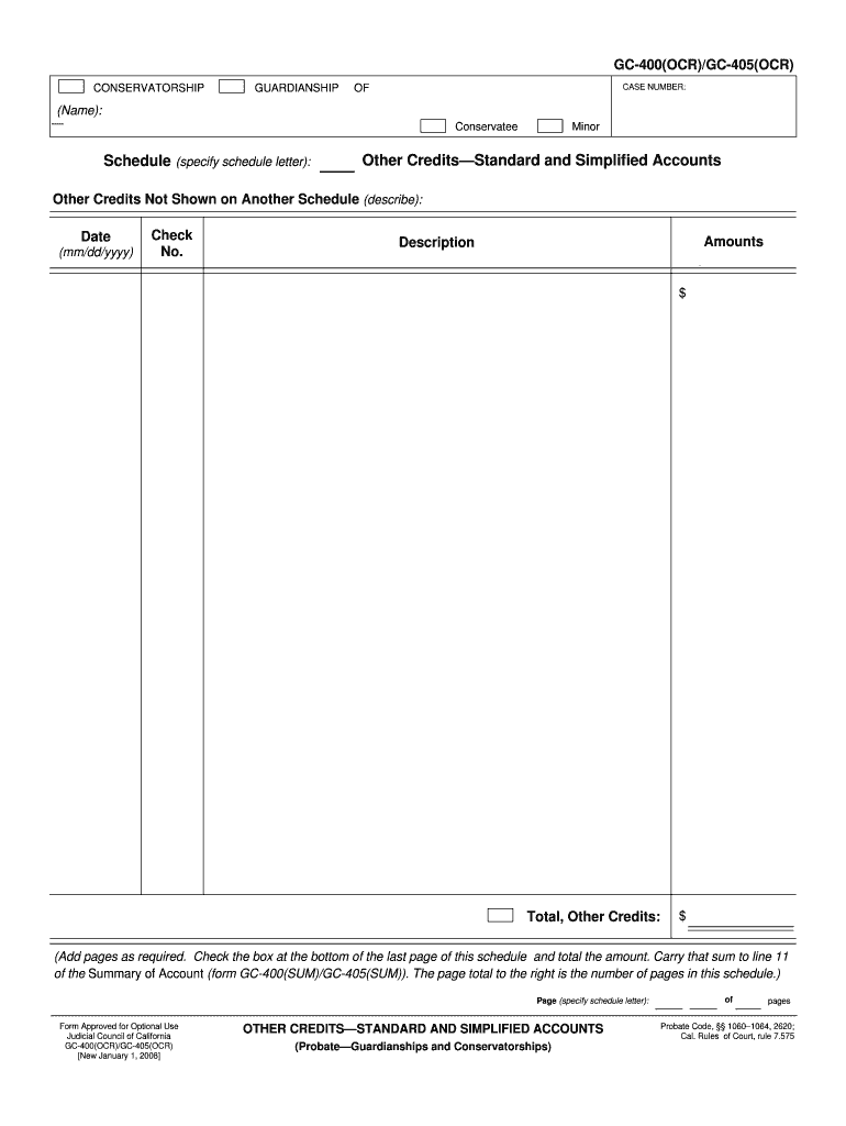 Other Credits Not Shown on Another Schedule Describe  Form