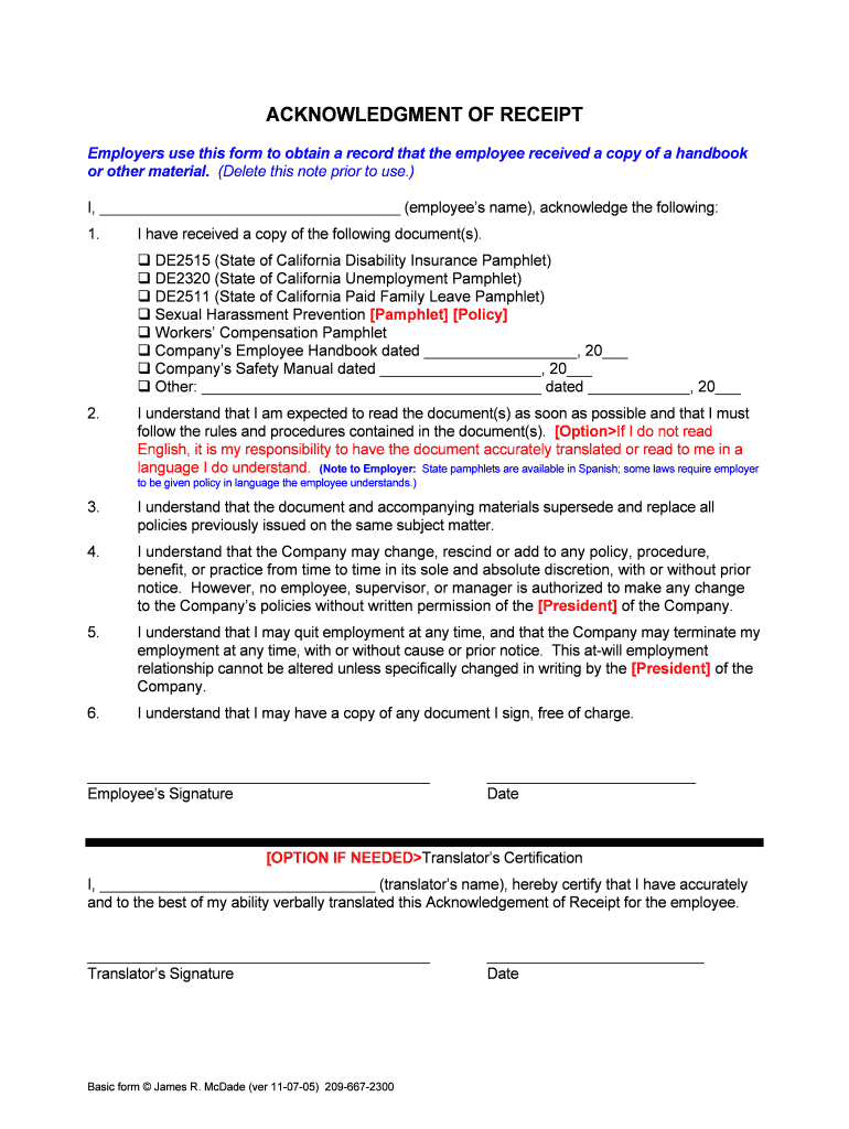 Sample Employee Handbook National Dairy FARM  Form