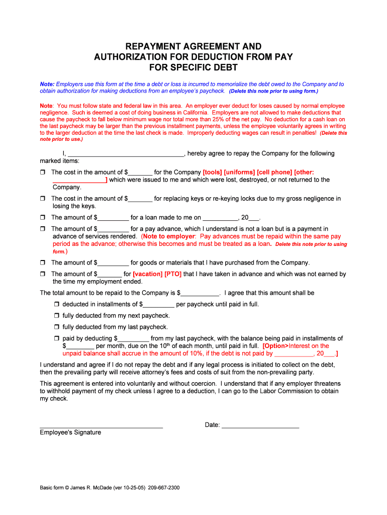 Sample Student Loan Repayment Program Service Agreement  Form