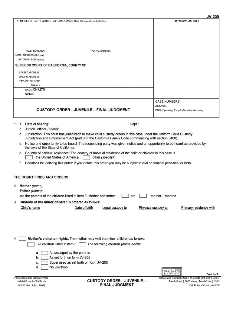 NAME CHILDS  Form