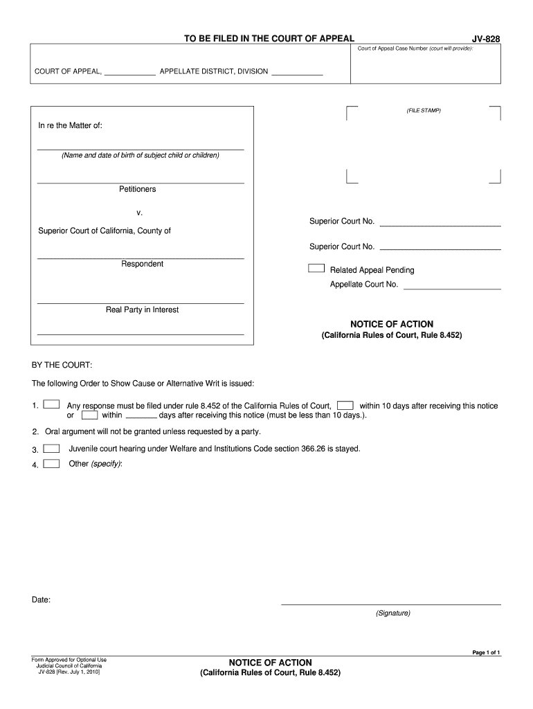 Self Help Manual for Orange County Civil Appeals  Form