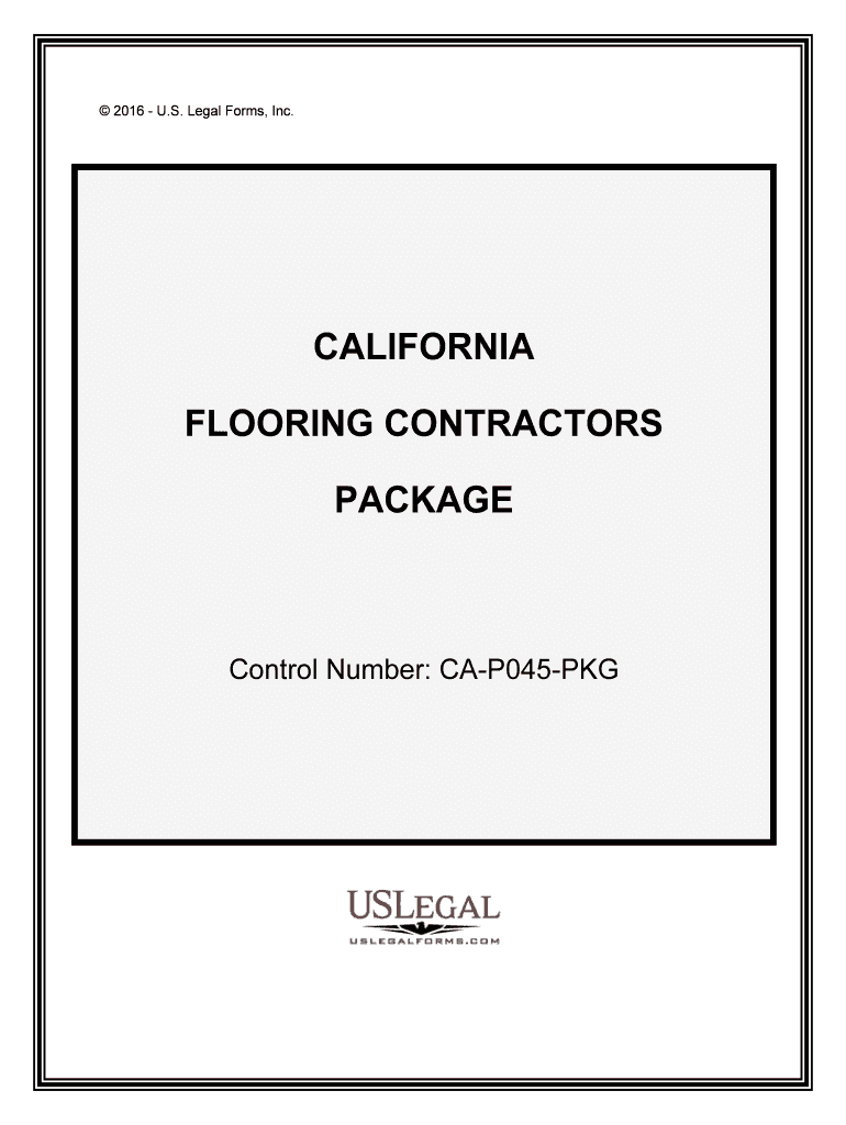 Control Number CA P045 PKG  Form