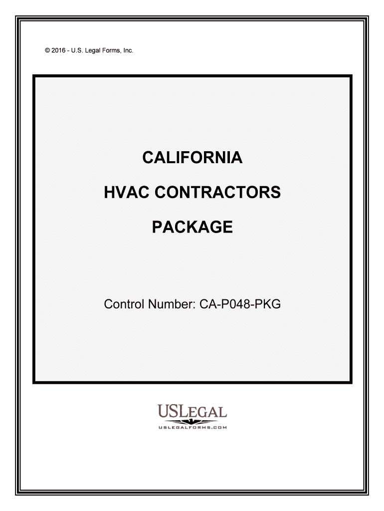 Control Number CA P048 PKG  Form