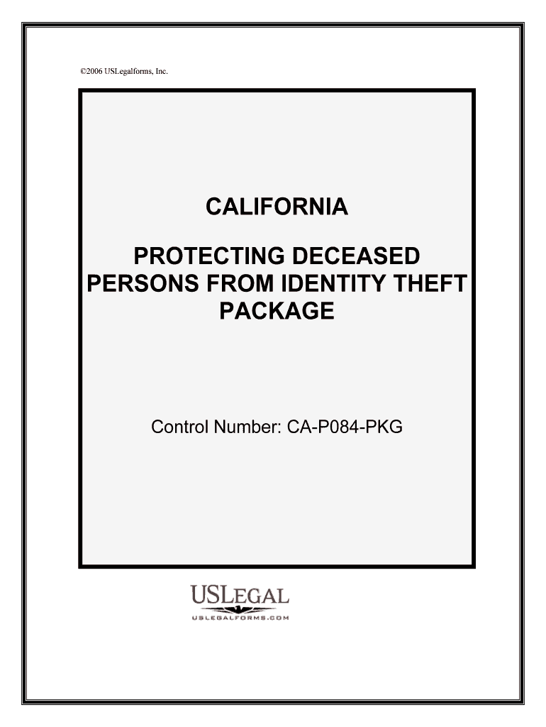 Identity Theft Information SheetsState of California