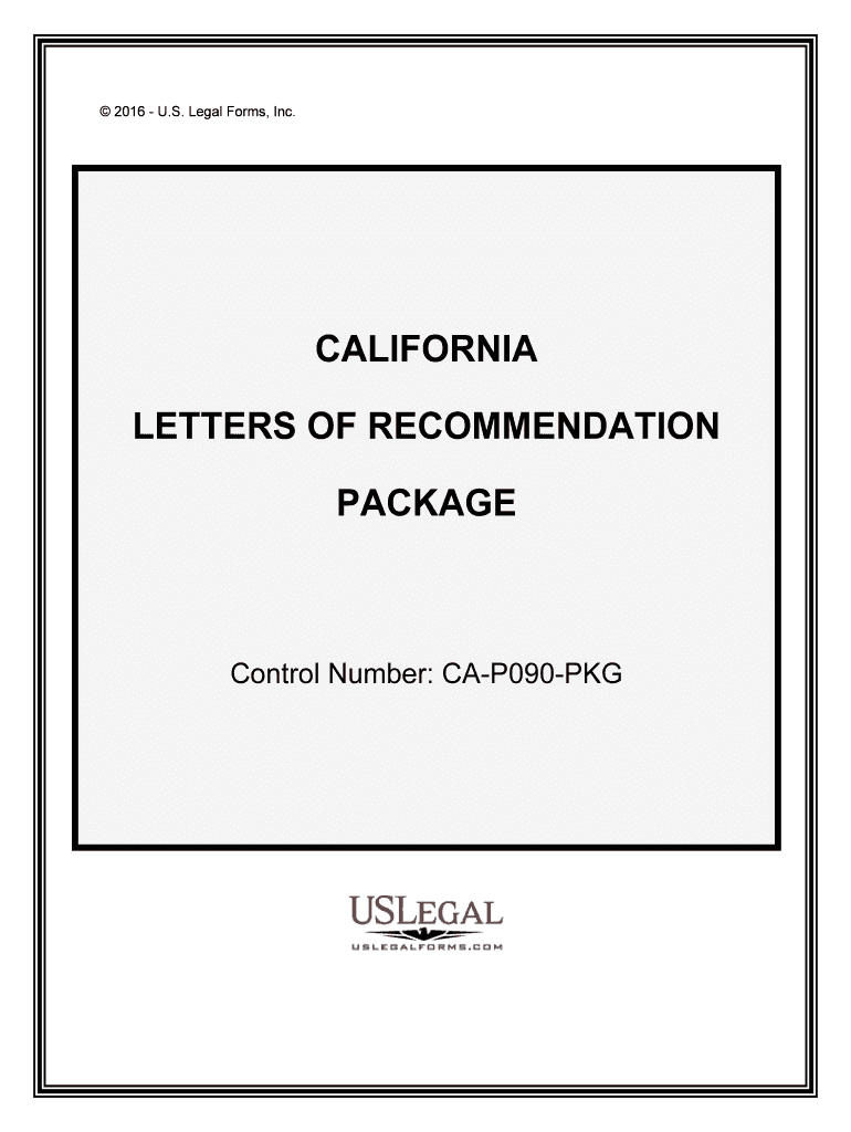 Control Number CA P090 PKG  Form