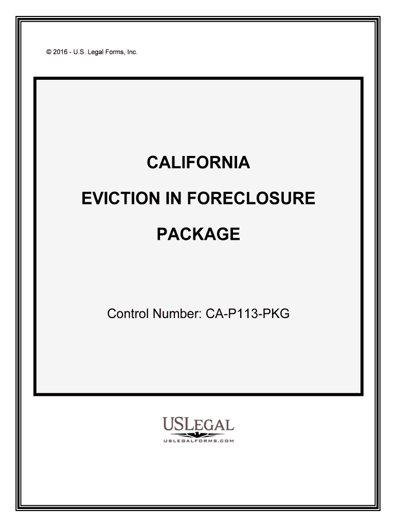 EVICTION in FORECLOSURE  Form