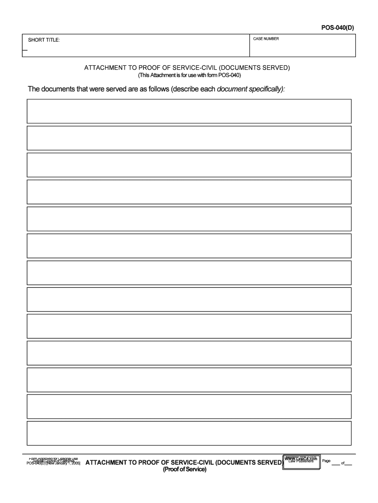 Attachment to Pos 040 Fill Online, Printable, Fillable, Blank  Form