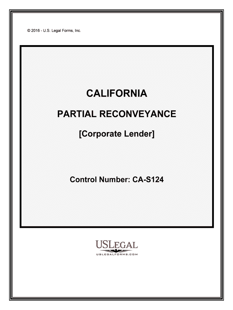 Control Number CA S124  Form