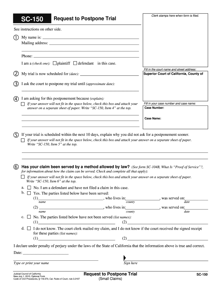 Fill in the Court Name and Street Address  Form