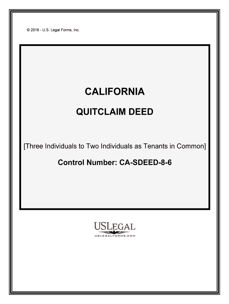 Quitclaim Deed to Be Used to Convey Property Ownership to Joint  Form