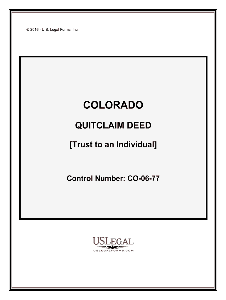 Control Number CO 06 77 Form